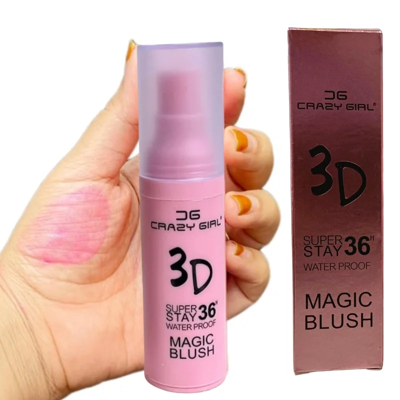 Crazy Girl Magic Waterproof Blush 3D Glow Makeup for Girls and Women - Image 4