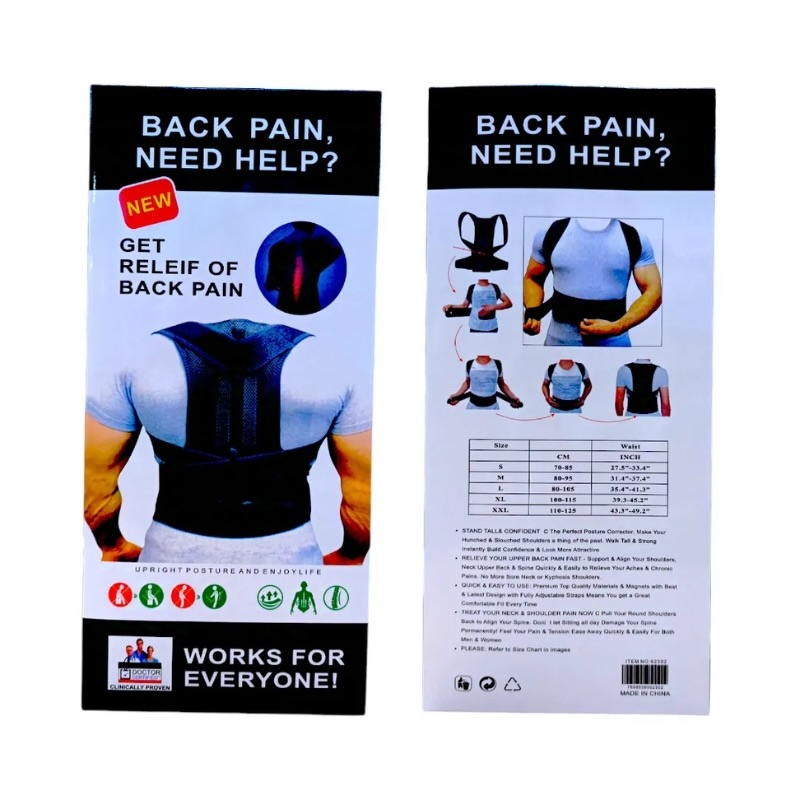 Back Pain Relief Posture Corrector Belt | Adjustable Support for Spine, Shoulder & Lumbar Alignment | XXL - Image 8