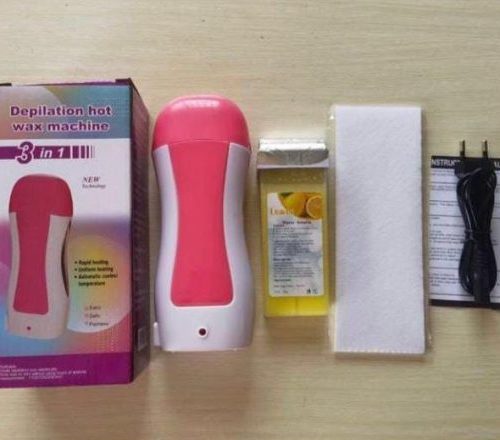3-in-1 Wax Heater Machine for Hair Removal | Cartridge Wax Warmer + Wax Cartridge + Wax Strips