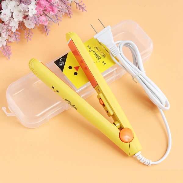 Mini Portable Ceramic Hair Straightener & Curler | Frizz-Free Smooth Hair | Random Color - Image 2